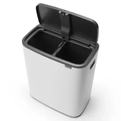 Brabantia Bo touch bin 2x30 L, Blanco Outlet