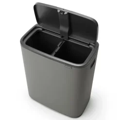 Brabantia Bo touch bin 2x30 L, Mineral concrete grey Gris Clearance