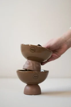 DBKD Bol Base Dome S Ø12 cm, Turrón Marrón Sale