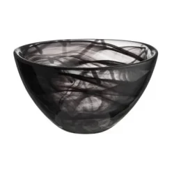Kosta Boda Bol Contrast 160 mm, - Negro