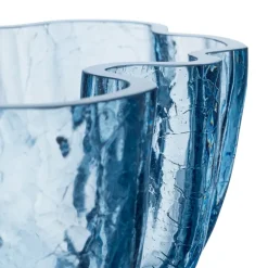 Kosta Boda Boles Para Servir|Ensaladeras<Bol Crackle 10,5 cm, Vidrio circular (Azul) Blanco