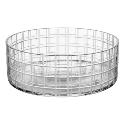 Orrefors Bol Cut in number Ø27,5 cm, patrón de cuadros Transparente Discount