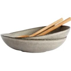 MUUBS Boles Para Servir|Ensaladeras<Bol Mame XL 32 cm, Ostron Beige