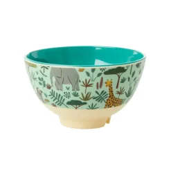 RICE Boles Para Desayuno|Vajillas Infantiles<Bol melamina small, Green-Jungle animals Verde