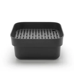 Brabantia Escurreplatos<Bol para fregar a mano con bandeja de secado Sinkside 34x37 cm, oscuro Gris