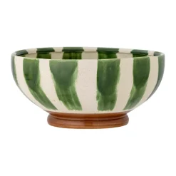 Bloomingville Bol para servir Shakti Ø26 cm, Verde-blanco VerdeBlancoMarrón