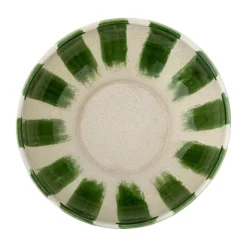 Bloomingville Bol para servir Shakti Ø26 cm, Verde-blanco VerdeBlancoMarrón
