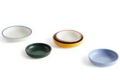 HAY Ensaladeras|Boles Para Servir<Bol para servir Sobremesa L Ø25 cm, White-blue AzulBlanco