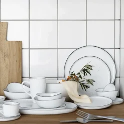 Broste Copenhagen Boles Para Servir<Bol Salt, sin puntos, Ø 12,5 cm Blanco