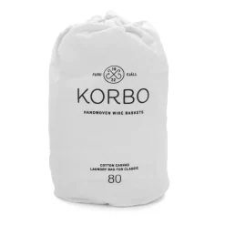 KORBO Bolsa ropa sucia , 80 L Blanco Hot