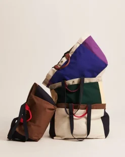 HAY Bolsa Weekend Bag Organic M, Cream Multi Sale