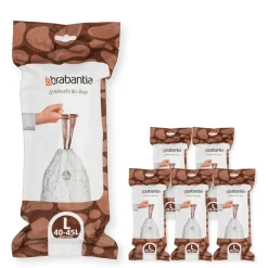 Brabantia Bolsas de basura PerfectFit 120 bolsas, Modell L, 40-45 L Blanco Sale