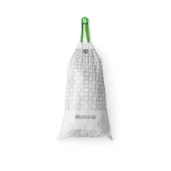 Brabantia Bolsas de basura PerfectFit 120 bolsas, Modell G, 23-30 L Blanco Best