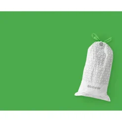 Brabantia Bolsas de basura PerfectFit 120 bolsas, Modell G, 23-30 L Blanco Best