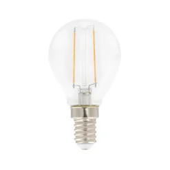Airam Bombilla de filamento LED - globo de luz, claro, no regulable e14, 2w Transparente Sale