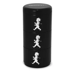 Solstickan Design Botes Y Tarros<Bote con 3 compartimentos Solstickan Ø8,5 cm, Negro