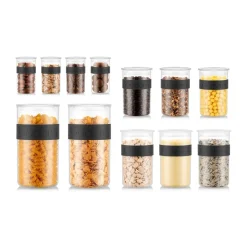 Bodum Botes Y Tarros<Bote con tapa Presso 12 piezas, Transparente