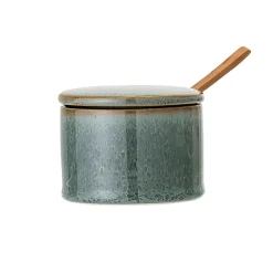 Bloomingville Bote con tapa y cuchara Pixie, Verde Outlet