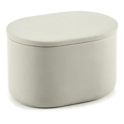 Serax Bote de almacenaje ovalado con tapa Cose alto 6,5x10,2 cm, Beige Online