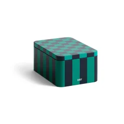 HAY Bote Tin Container small, Green-dark blue VerdeAzul Hot