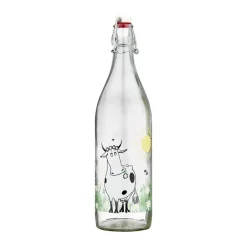 Muurla Botellas De Agua<Botella de vidrio Mumin1 L, Meadow Transparente