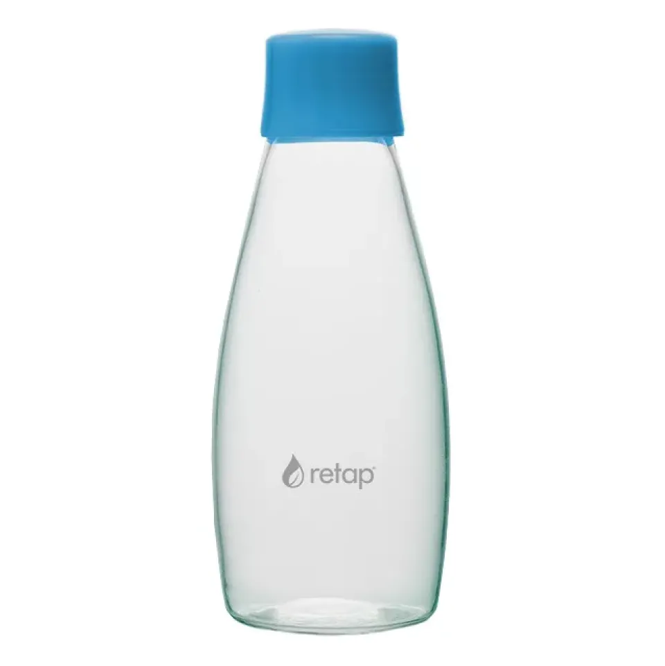 Retap Botella de vidrio Go 05 tapón de rosca 50 cl, Light blue Azul New