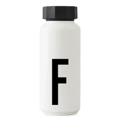 Design Letters Botella termo AJ Vintage, F Blanco New