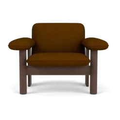 Audo Copenhagen Butaca Brasilia low back, Dark oak-Baru 0450 Color dorado Discount