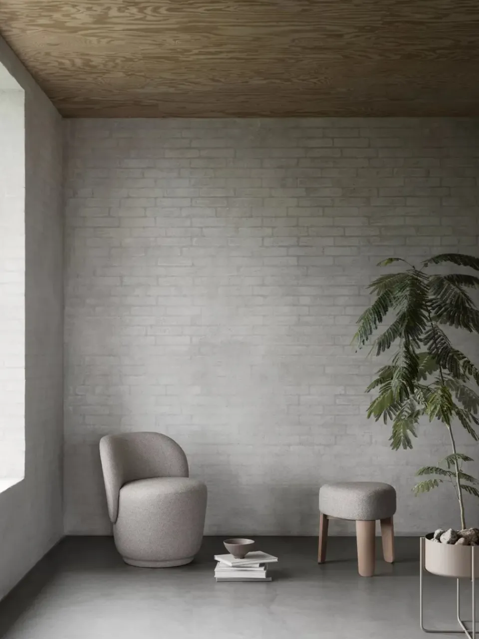 Blomus Butaca Kuon, Socia desert Gris Best