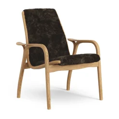 Swedese Sillones Y Reposapiés<Butaca Laminett roble aceitado/piel de oveja, Espresso (marrón) Beige