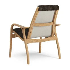 Swedese Sillones Y Reposapiés<Butaca Laminett roble aceitado/piel de oveja, Espresso (marrón) Beige