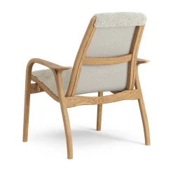 Swedese Butaca Laminett roble aceitado/piel de oveja, Moonlight Beige Clearance