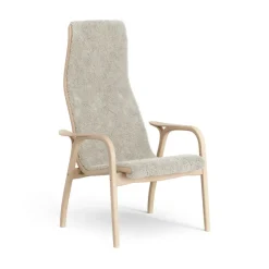 Swedese Butaca Lamino haya lacada/piel de oveja, Moonlight Beige Sale