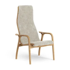 Swedese Sillones Y Reposapiés<Butaca Lamino roble aceitado/piel de oveja, Moonlight Beige
