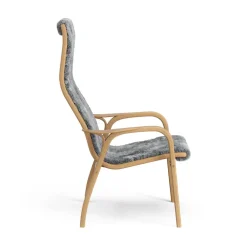 Swedese Sillones Y Reposapiés<Butaca Lamino roble aceitado/piel de oveja, Scandinavian Grey Gris