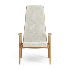 Swedese Butaca Lamino roble aceitado/piel de oveja, Offwhite (blanco) Beige Outlet