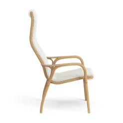 Swedese Butaca Lamino roble aceitado/piel de oveja, Offwhite (blanco) Beige Outlet