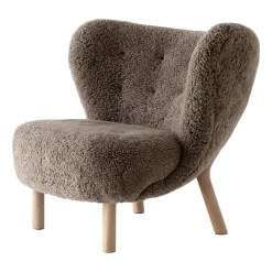 &Tradition Sillones Y Reposapiés<Butaca Little Petra VB1, Roble tratado con aceite blanco-Sahara Marrón