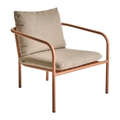 Brafab Butaca Lounge Bendt, Teddy beige-peach Rojo New