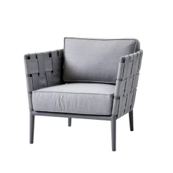 Cane-line Butacas Y Sillones De Exterior<Butaca Lounge Conic, Light grey, incl. cojines Gris