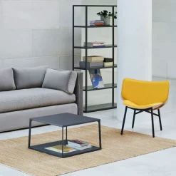 HAY Sillones Y Reposapiés<Butaca lounge Dapper, Steelcut trio 446 -roble-estructura negra Amarillo