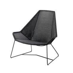 Cane-line Butaca Lounge de respaldo alto Breeze weave, Black Negro Best