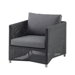 Cane-line Butacas Y Sillones De Exterior|Muebles Lounge De Exterior<Butaca Lounge Diamond weave, Natté graphite Gris