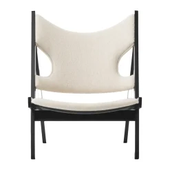 Audo Copenhagen Sillones Y Reposapiés<Butaca Lounge Knitting, Barnum Bouclé 24-roble negro Blanco