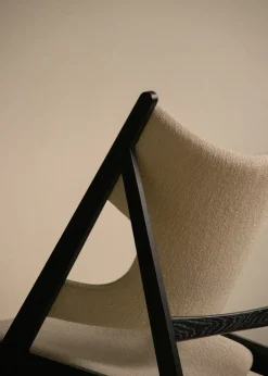 Audo Copenhagen Sillones Y Reposapiés<Butaca Lounge Knitting, Barnum Bouclé 24-roble negro Blanco