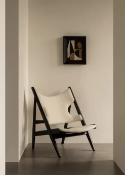 Audo Copenhagen Sillones Y Reposapiés<Butaca Lounge Knitting, Barnum Bouclé 24-roble negro Blanco