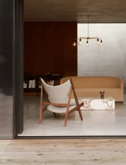 Audo Copenhagen Sillones Y Reposapiés<Butaca Lounge Knitting, Walnut-Baru 0950 MarrónVerde