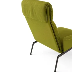 &Tradition Sillones Y Reposapiés<Butaca lounge Muno LN17 High back, Warm black-Vidar 0956 Verde