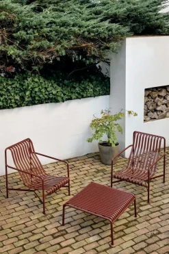 HAY Butaca Lounge Palissade High, Iron red Rojo Sale