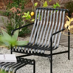 HAY Butacas Y Sillones De Exterior<Butaca Lounge Palissade High, Anthracite NegroGris